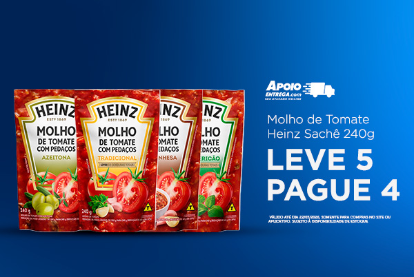 Molho de Tomate Heinz Sachê 240g 22/3